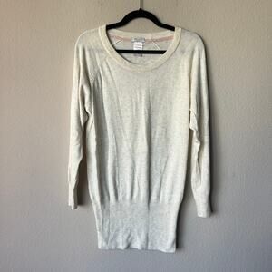 Talula Aritzia Ivory Cashmere Blend Long Sleeve Sweater Size XXS